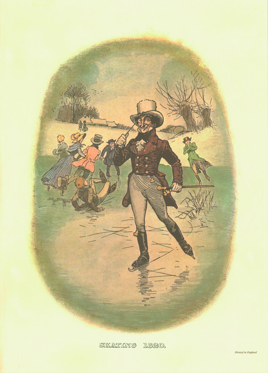 التزلج ، 1820 ، c1910. بواسطة توم براون