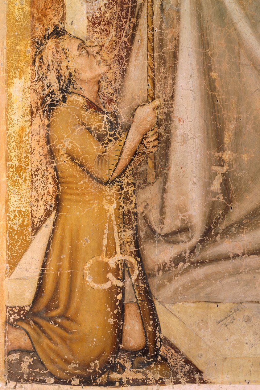 تصوير المتبرعين ، تفاصيل من القديس روموالد ، بواسطة توماسو دا مودينا (1326-1379) ، لوحة جدارية ، كنيسة سان نيكولو ، تريفيزو بواسطة Tomaso da (أواخر القرن الخامس عشر) مودينا