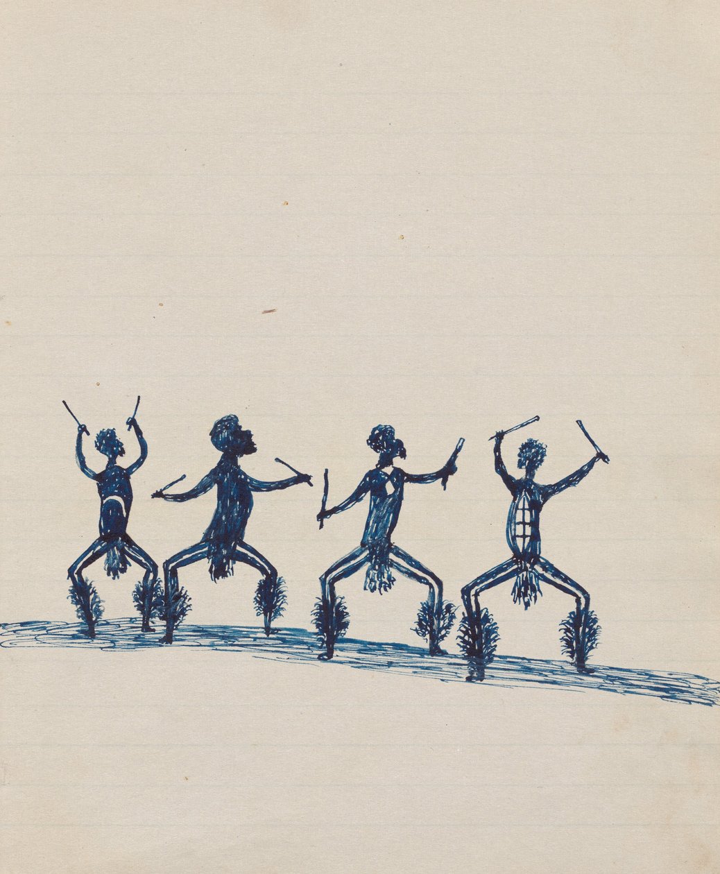 الناس Kwatkwat - (Corroboree) كراسة الرسم بشكل رئيسي لأنشطة السكان الأصليين والبيض بواسطة تومي ماكراي