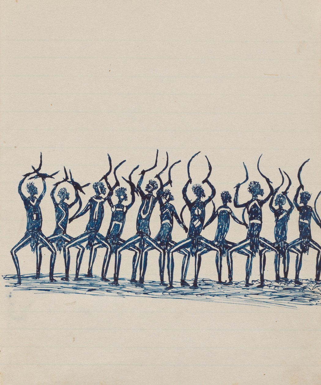 الناس Kwatkwat - (Corroboree) كراسة الرسم بشكل رئيسي لأنشطة السكان الأصليين والبيض بواسطة تومي ماكراي