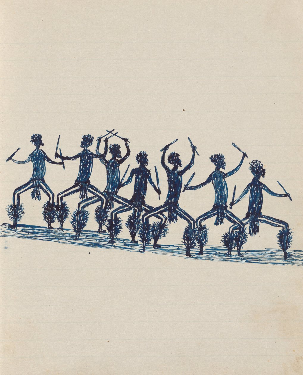الناس Kwatkwat - (Corroboree) كراسة الرسم بشكل رئيسي لأنشطة السكان الأصليين والبيض بواسطة تومي ماكراي