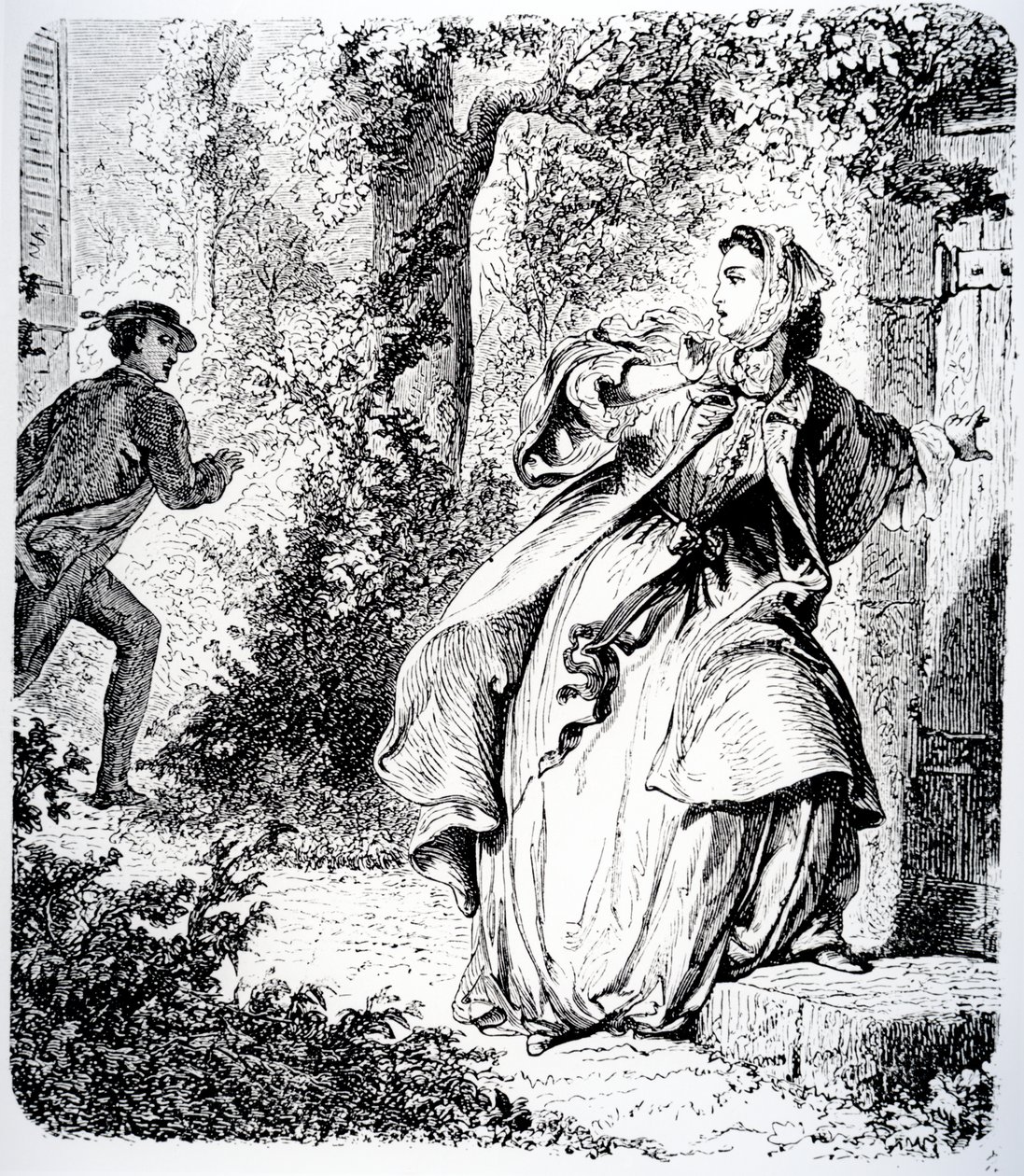 رسم توضيحي من "الفاديت الصغير" لجورج ساند ، 1833 بواسطة توني جوهانو