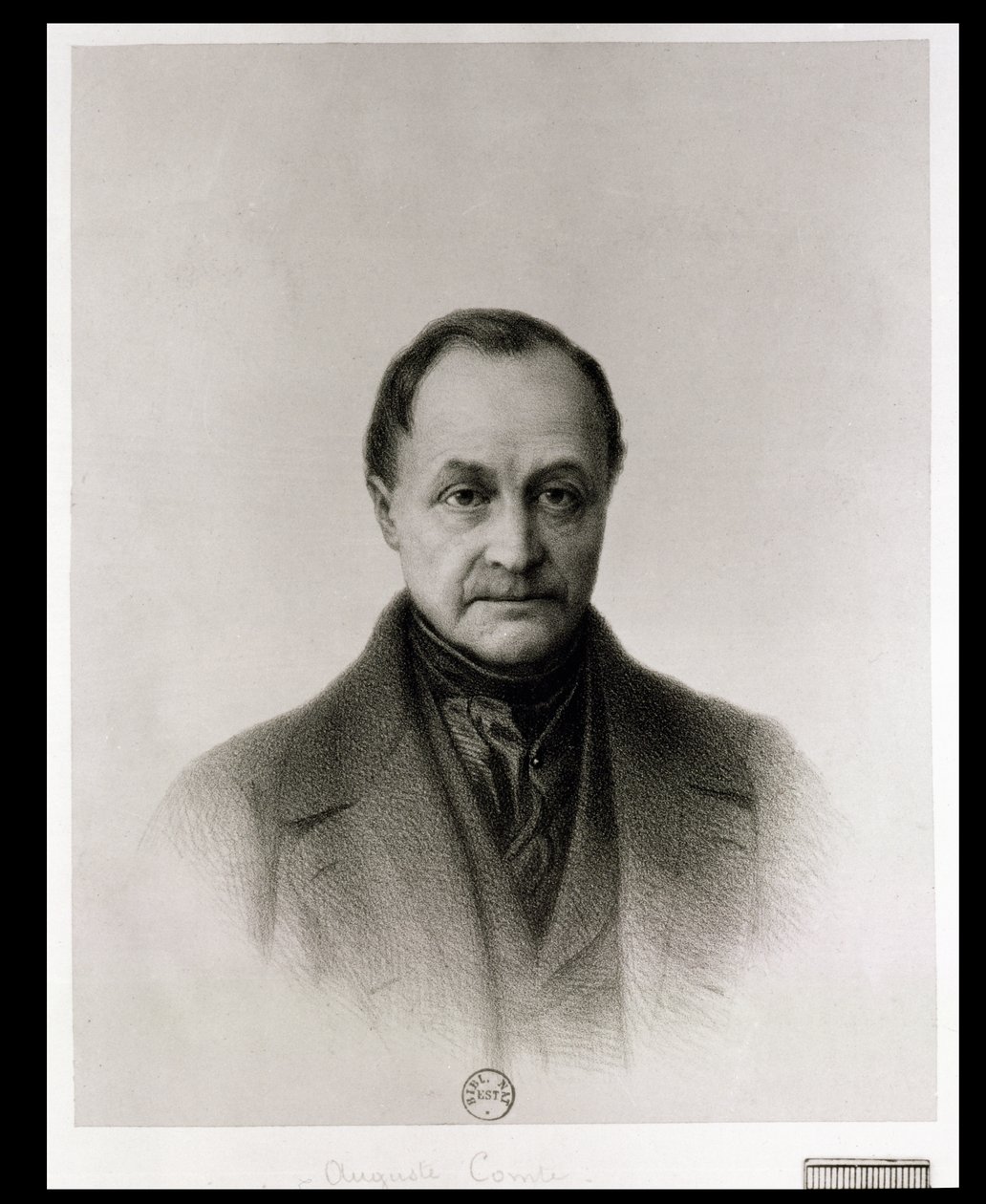 صورة لأوغست كومت (1798-1857) ، الفيلسوف الفرنسي بواسطة توني توليون