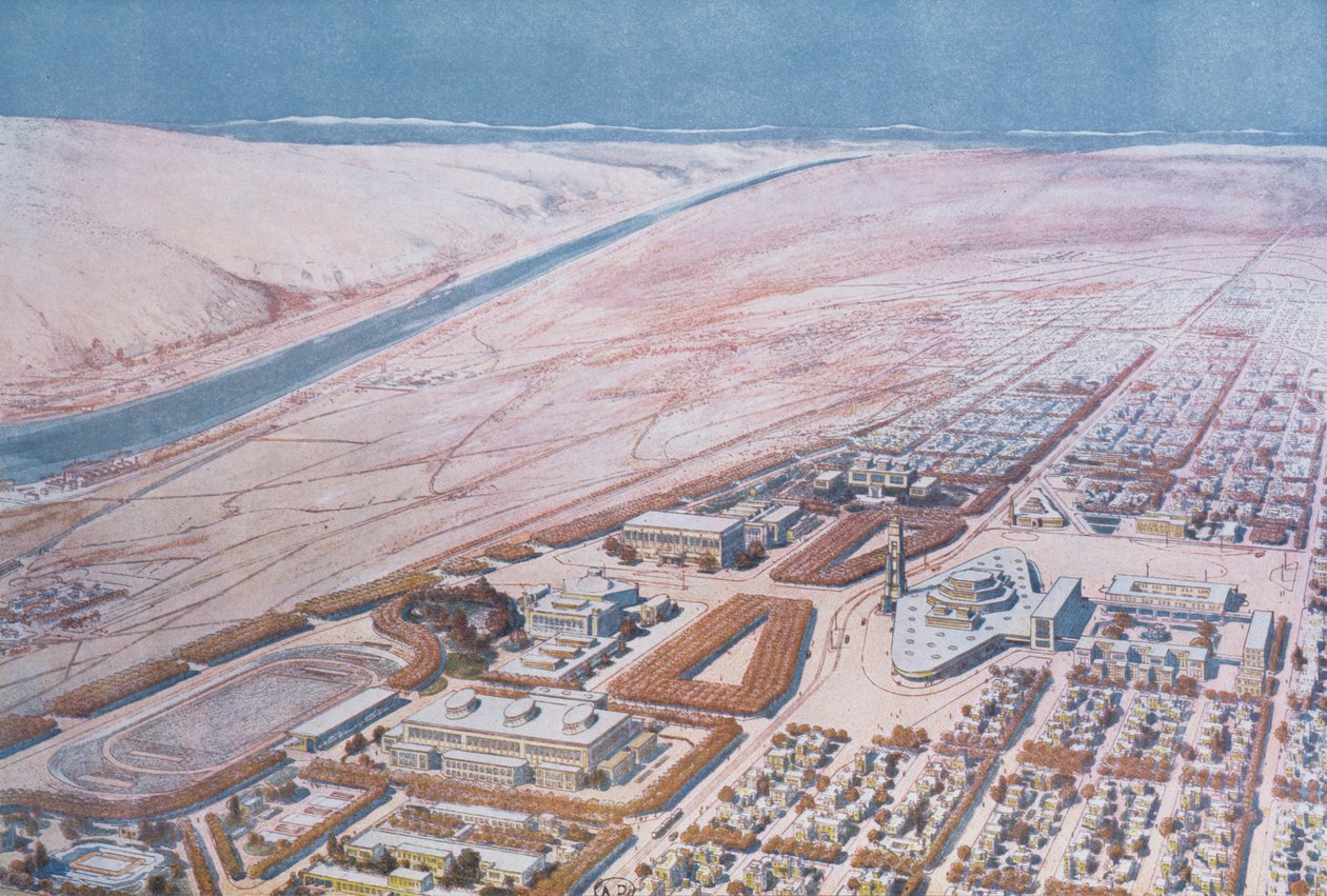 الخدمات العامة ، صممها توني غارنييه (1869-1948) من "لا سيت إندستريل" بواسطة توني غارنييه
