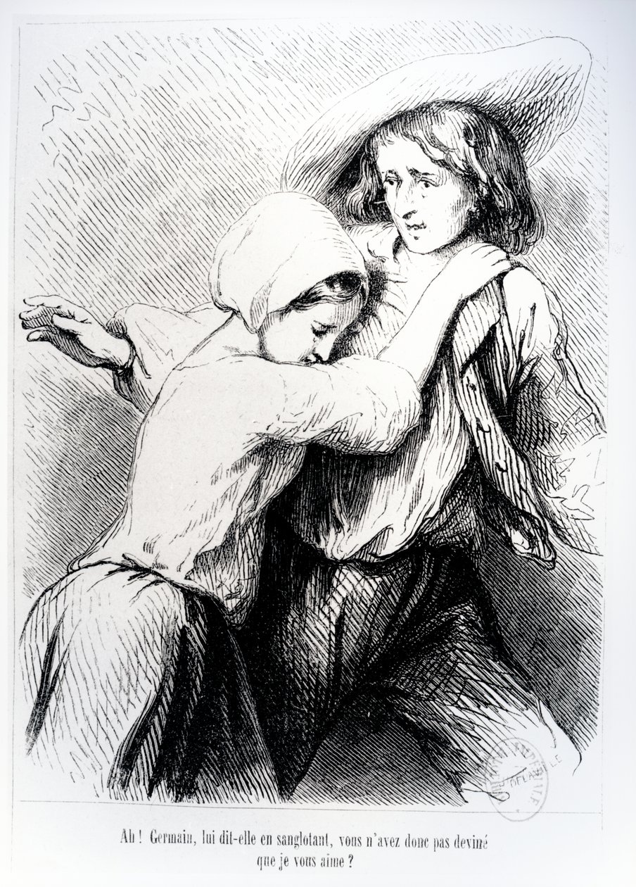 ماري وجيرمان من `` The Devil&39;s Pool &39;&39; لجورج ساند ، 1851 بواسطة توني جوهانو