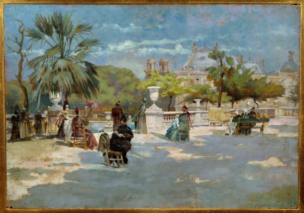 Landscape of the Midi Painting by Torello Ancillotti (1843-1899) 19th century Florence Museum of Modern Art بواسطة توريلو أنسيلوتي