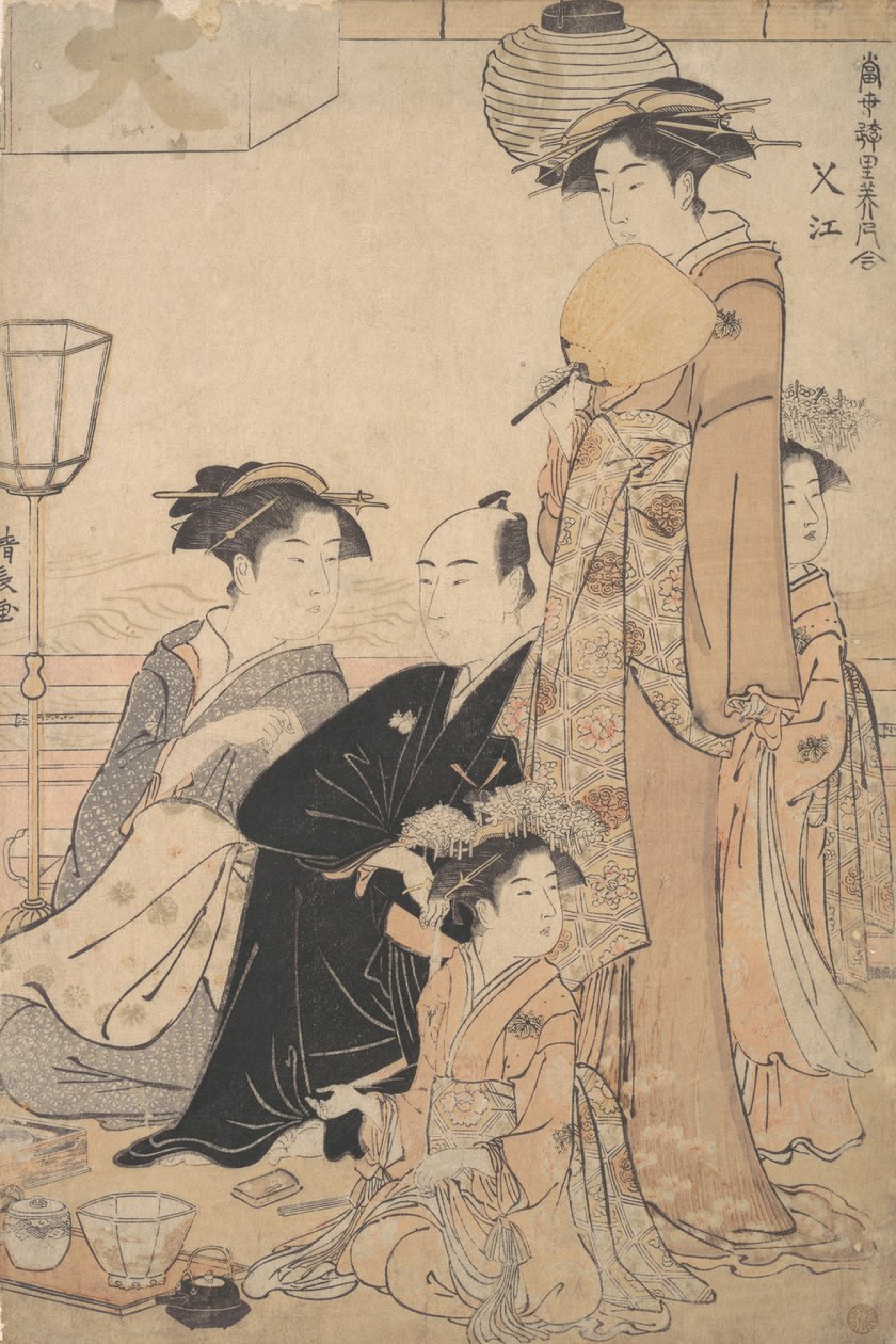 Sashiye اسم مكان في إيدو ، كاليفورنيا. 1782. بواسطة توري كيوناجا