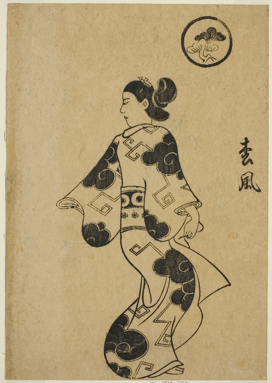 ماتسوكازي ، من "ألبوم المحظيات (كيسي إيهون)" بواسطة Torii Kiyonobu I