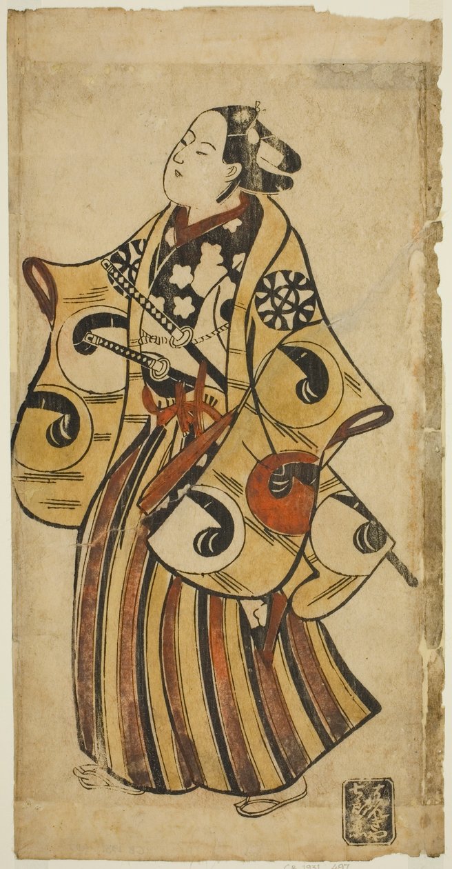 الممثل ناكامورا دينكورو الأول بواسطة Torii Kiyonobu I