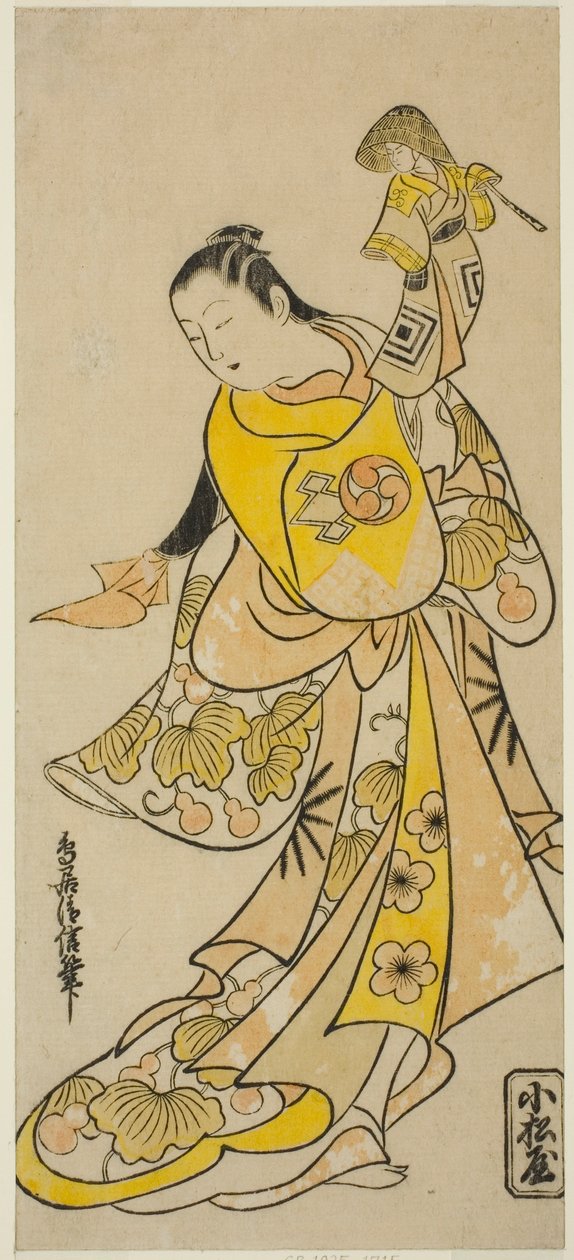 مكان tee ac و r مكان Jo Nakamura Saburo كـ Keshozaka في بعض الأماكن (؟) بواسطة Torii Kiyonobu I