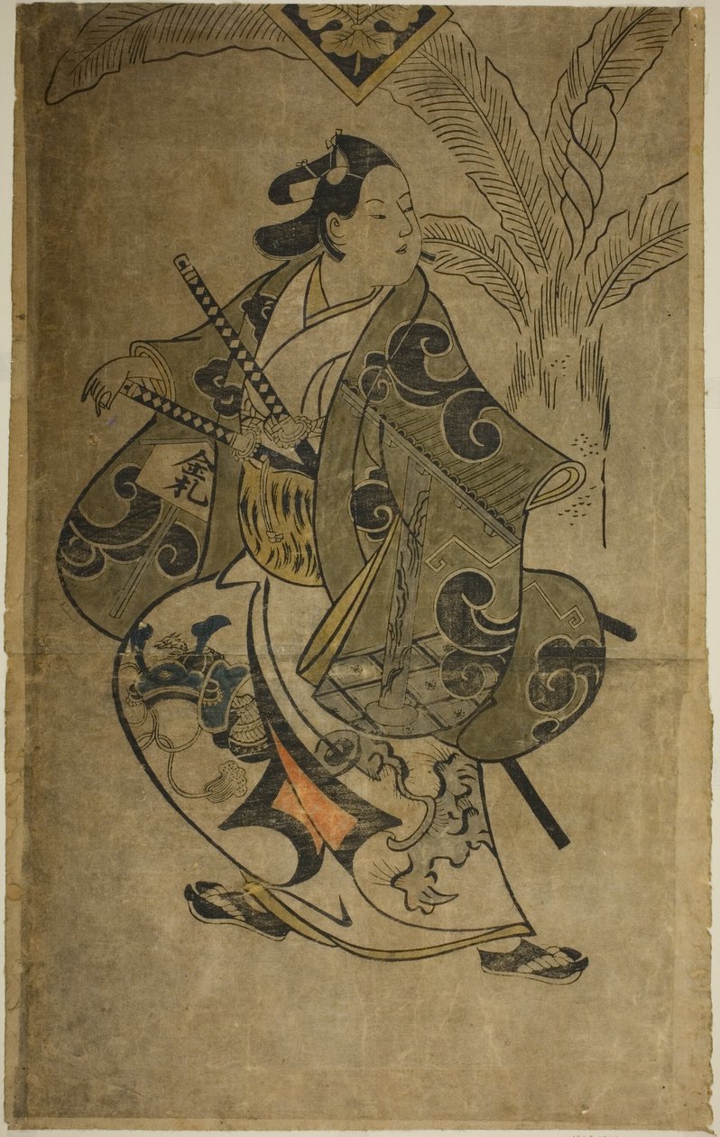 الممثل شينوميا هيهاتشي بواسطة Torii Kiyonobu I