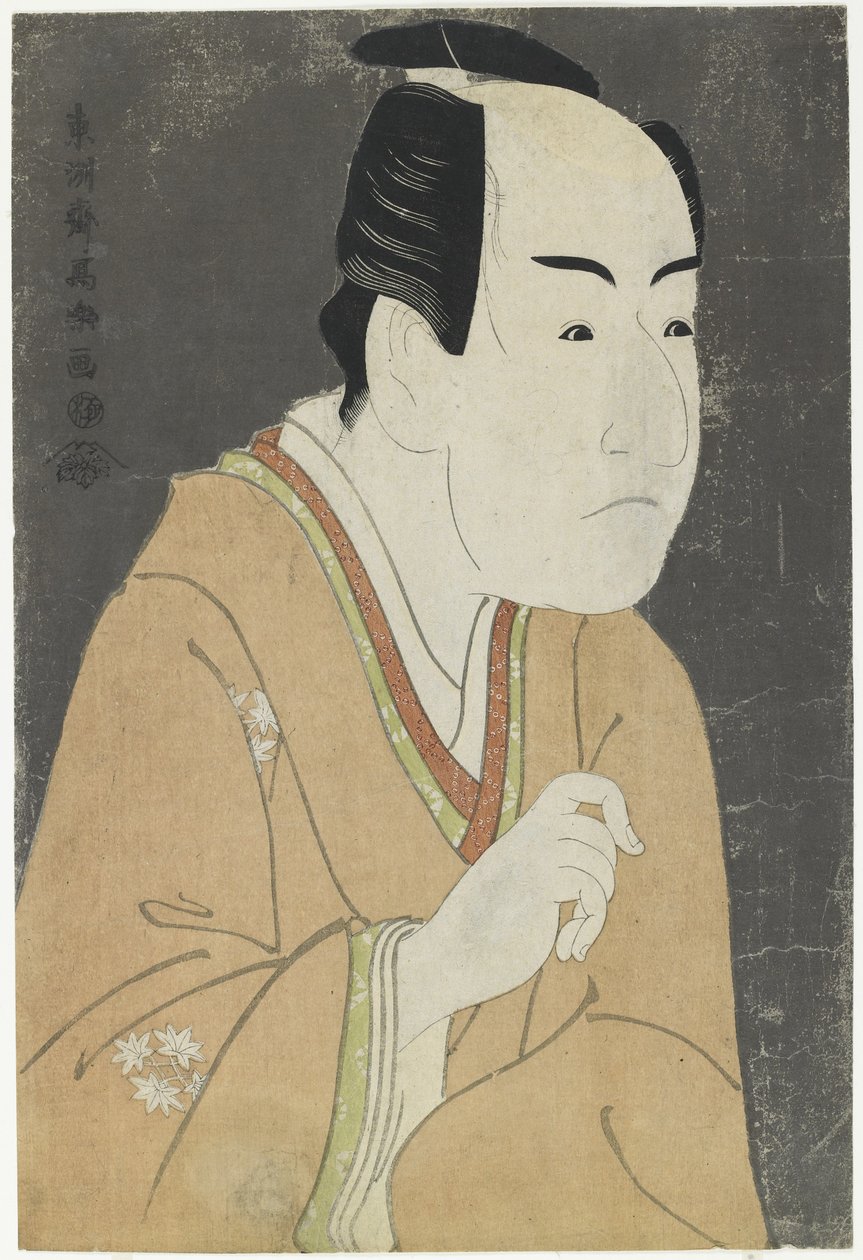 Ichikawa Monnosuke II as Date no Yosaku ، مايو 1794 بواسطة توشوساي شاراكو