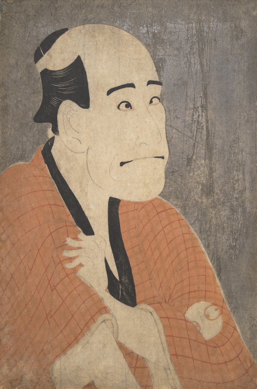 أراشي ريوزو الأول في دور إيشيبي كينكيتشي في مسرحية هانا أيامي بونروكو سوجا ، 1794. ، 1794. بواسطة توشوساي شاراكو