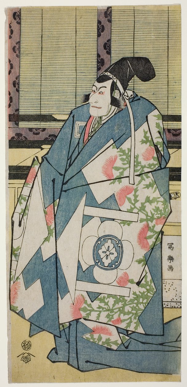 الممثل Ichikawa Ebizo في دور Kudo Saemon Suketsune بواسطة توشوساي شاراكو