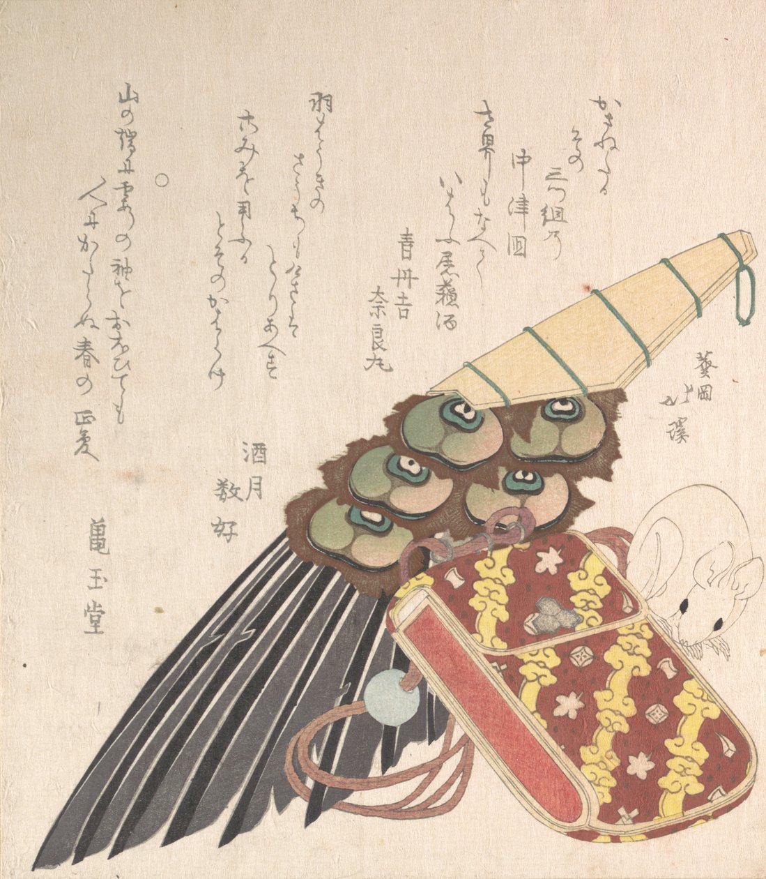 Feather-Brush و Doran a Kind of Medicine Case with Netsuke of a Rat، probab ...، ربما 1816. بواسطة توتو هوكي