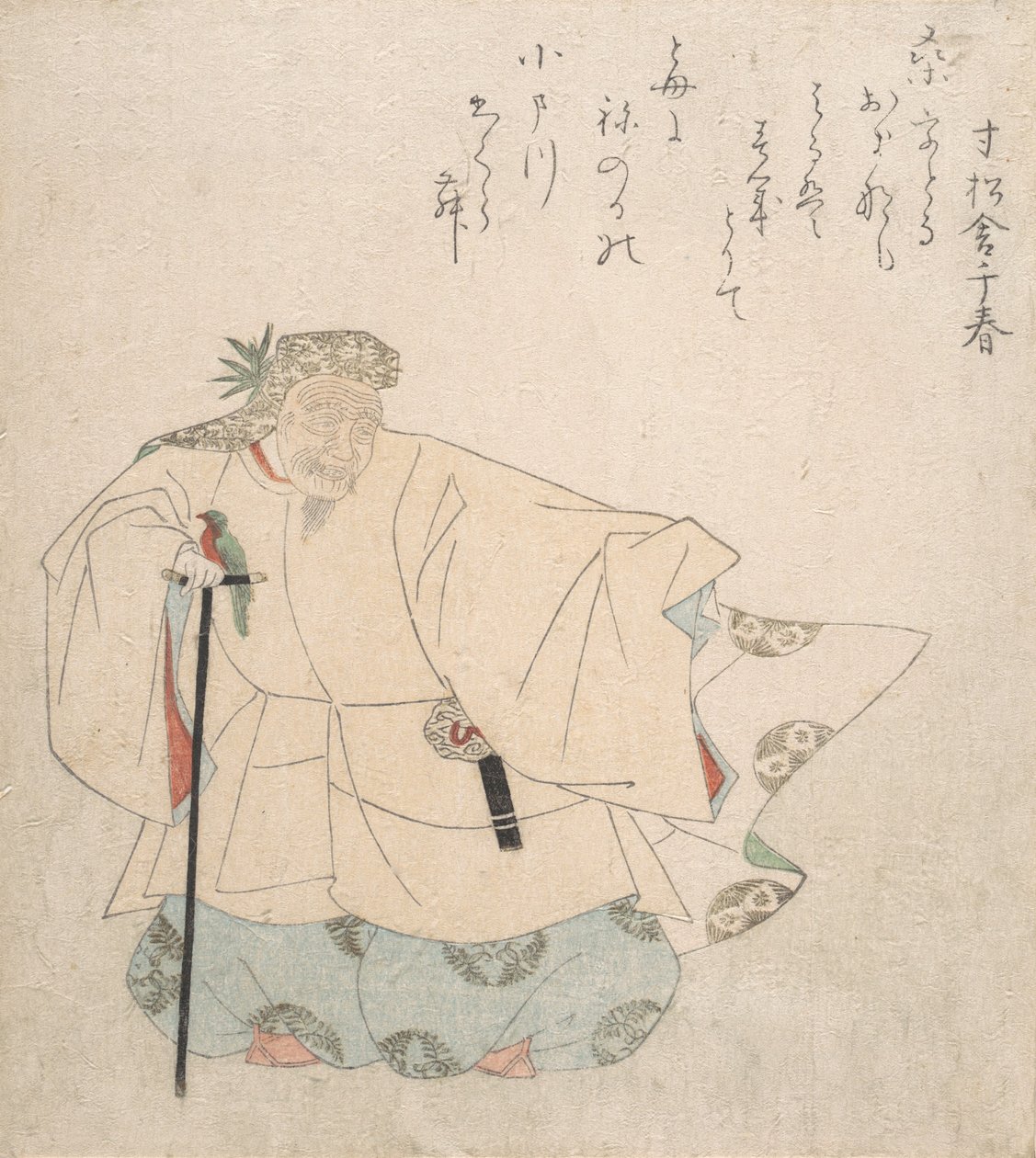 مشهد من Noh Dance ، كاليفورنيا. 1820. بواسطة توتو هوكي