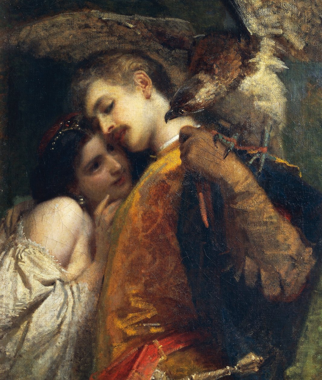 The Falconer, by Tranquillo Cremona بواسطة ترانكيلو كريمونا