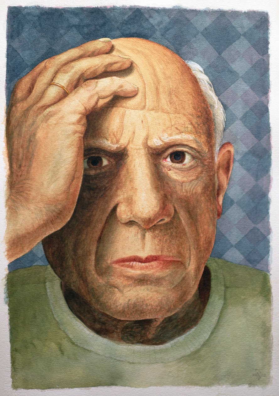 بيكاسو (1881-1973) (مرحاض + لون جسم على ورق أقواس) بواسطة تريفور نيل