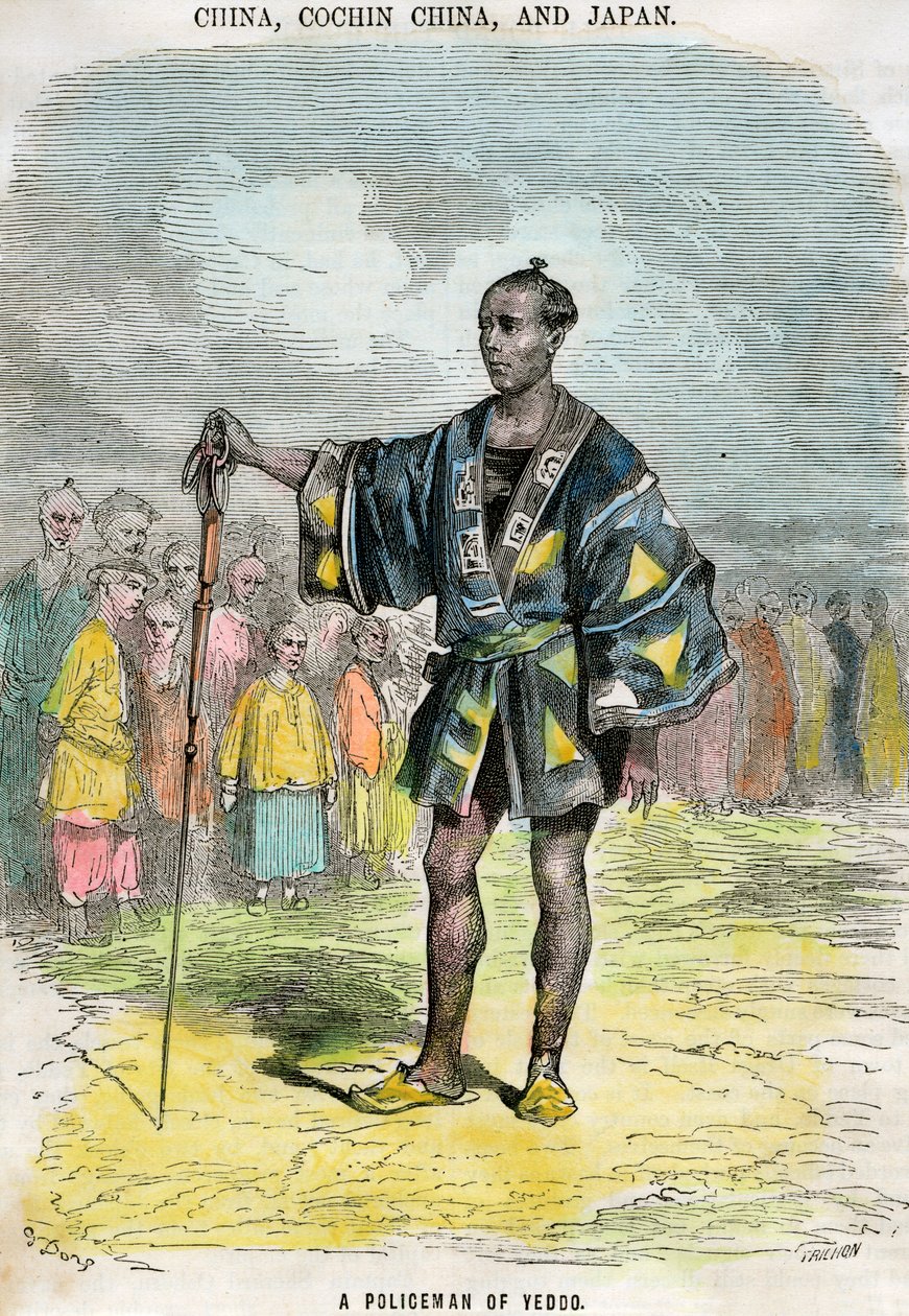 شرطي Yeddo Edo ، اليابان ، c1880 بواسطة تريشون