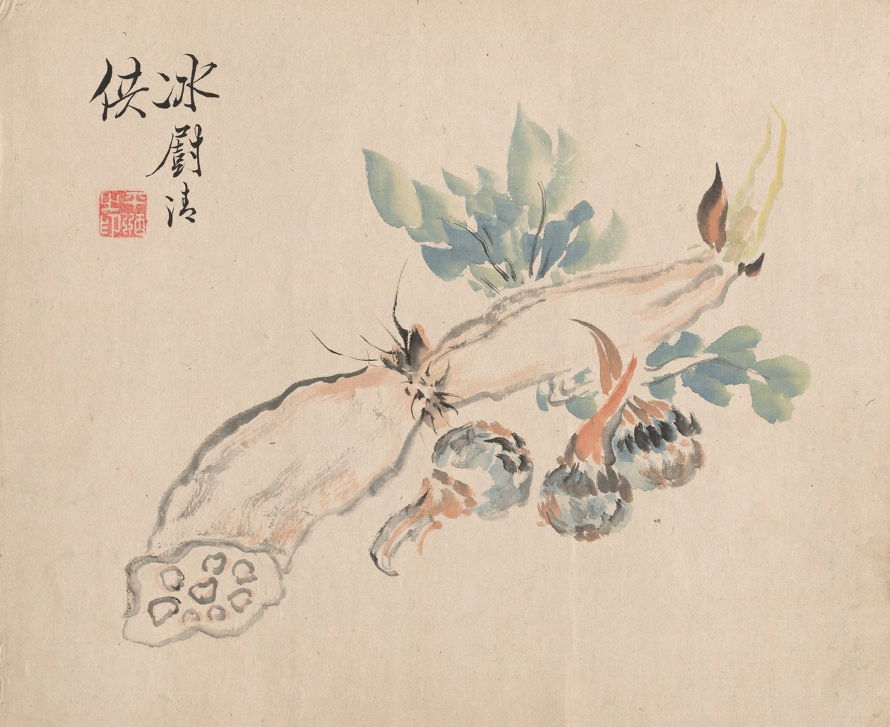 لوتس الجذر ولسان الأفعى بواسطة Tsubaki Chinzan