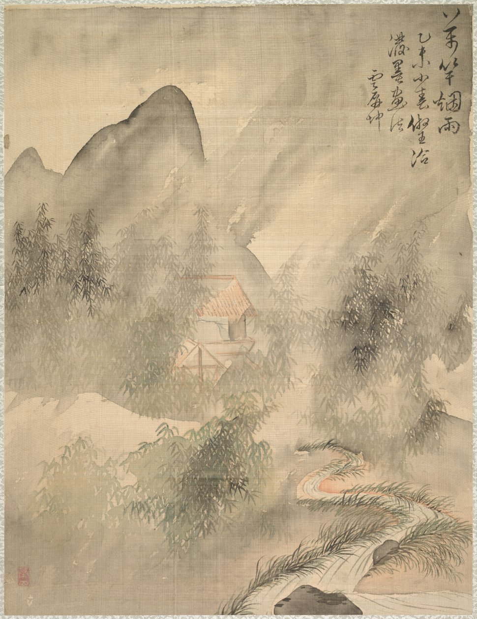 عشرة آلاف بامبوس في الضباب والمطر ، 1847. بواسطة Tsubaki Chinzan