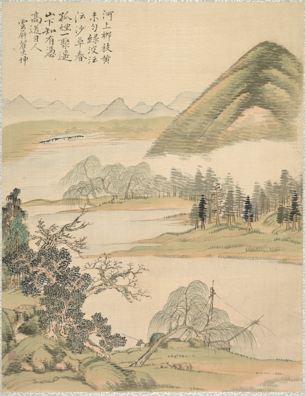 فروع الصفصاف في الربيع بواسطة Tsubaki Chinzan