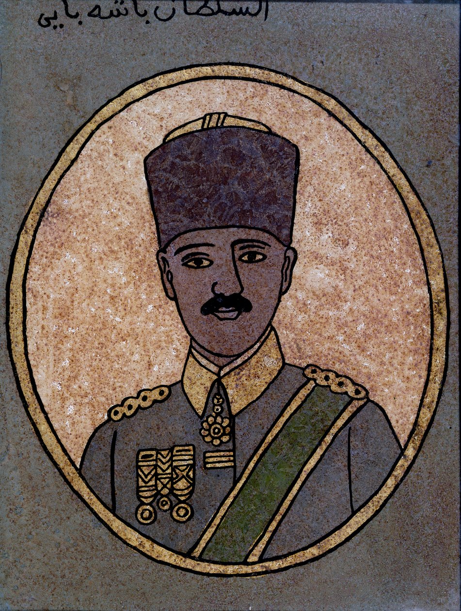 كمال (مصطفى) أتاتورك (1881–1938) 1920–30 (زجاج مطلي) بواسطة المدرسة التونسية