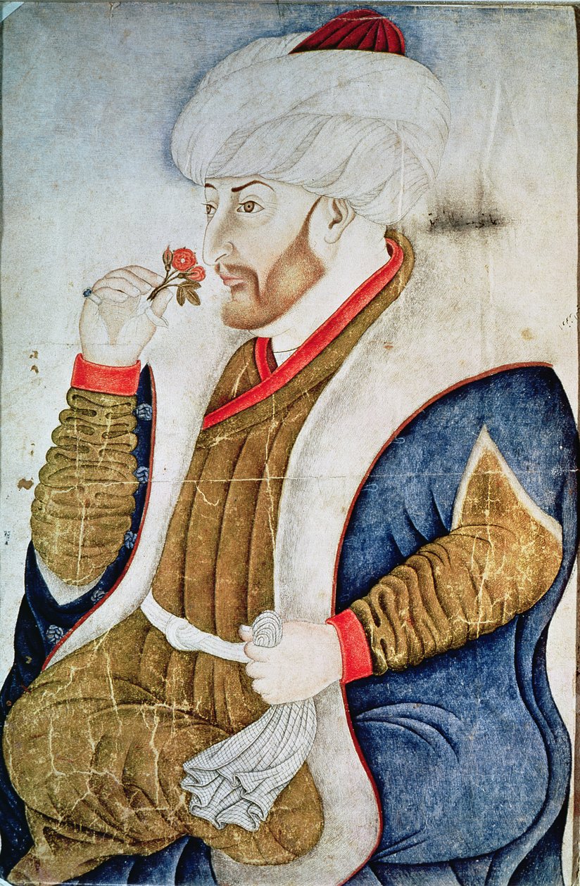 صورة السلطان محمد الثاني (1432-81) بواسطة المدرسة التركية