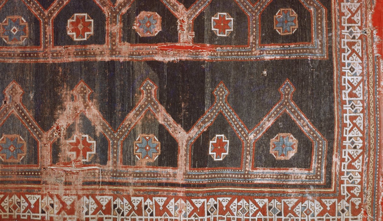 سجادة صلاة (نسيج) بواسطة المدرسة التركية