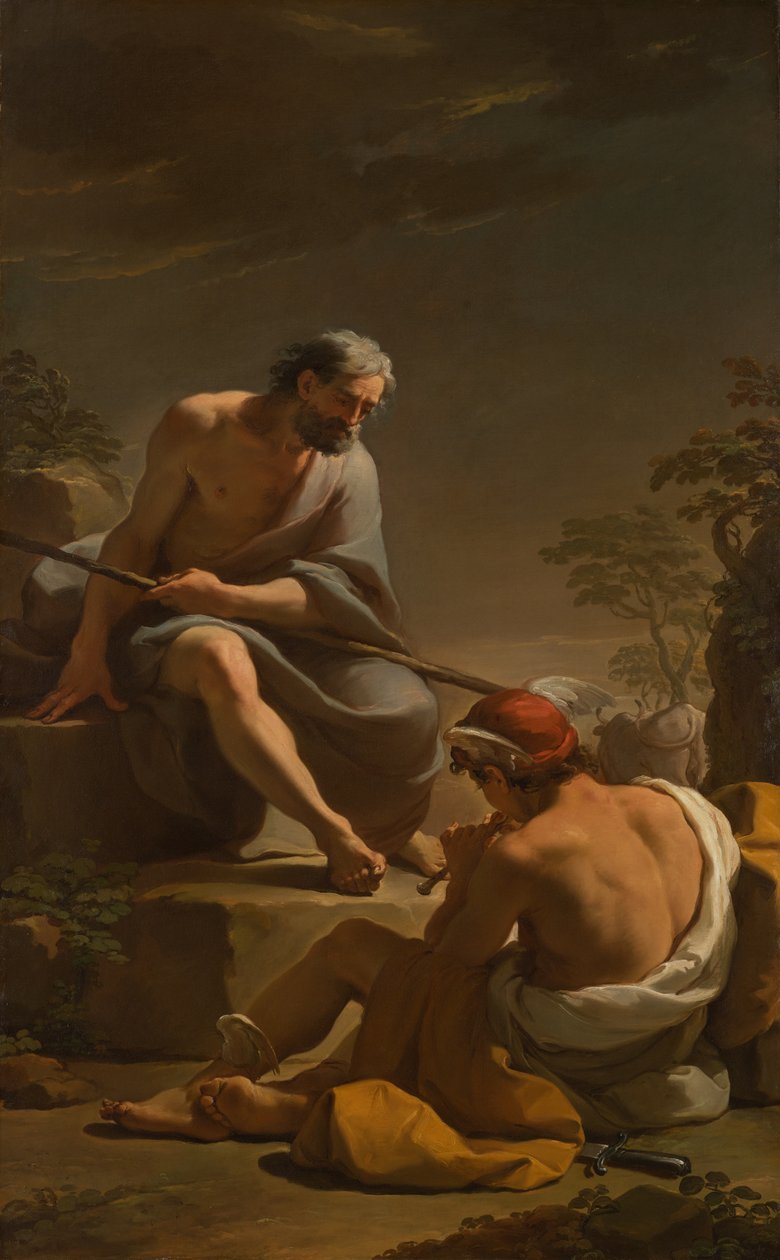 عطارد Lulling Argus to Sleep ، c.1770-1775 بواسطة أوبالدو جاندولفي