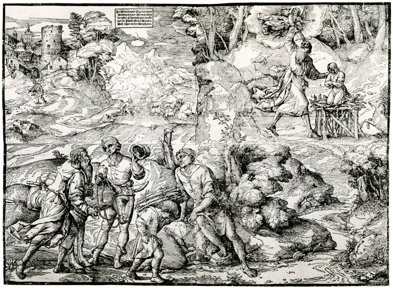 أبراهام الذبيحة ، 1516-1518 ، 1937 بواسطة أوغو دا كاربي
