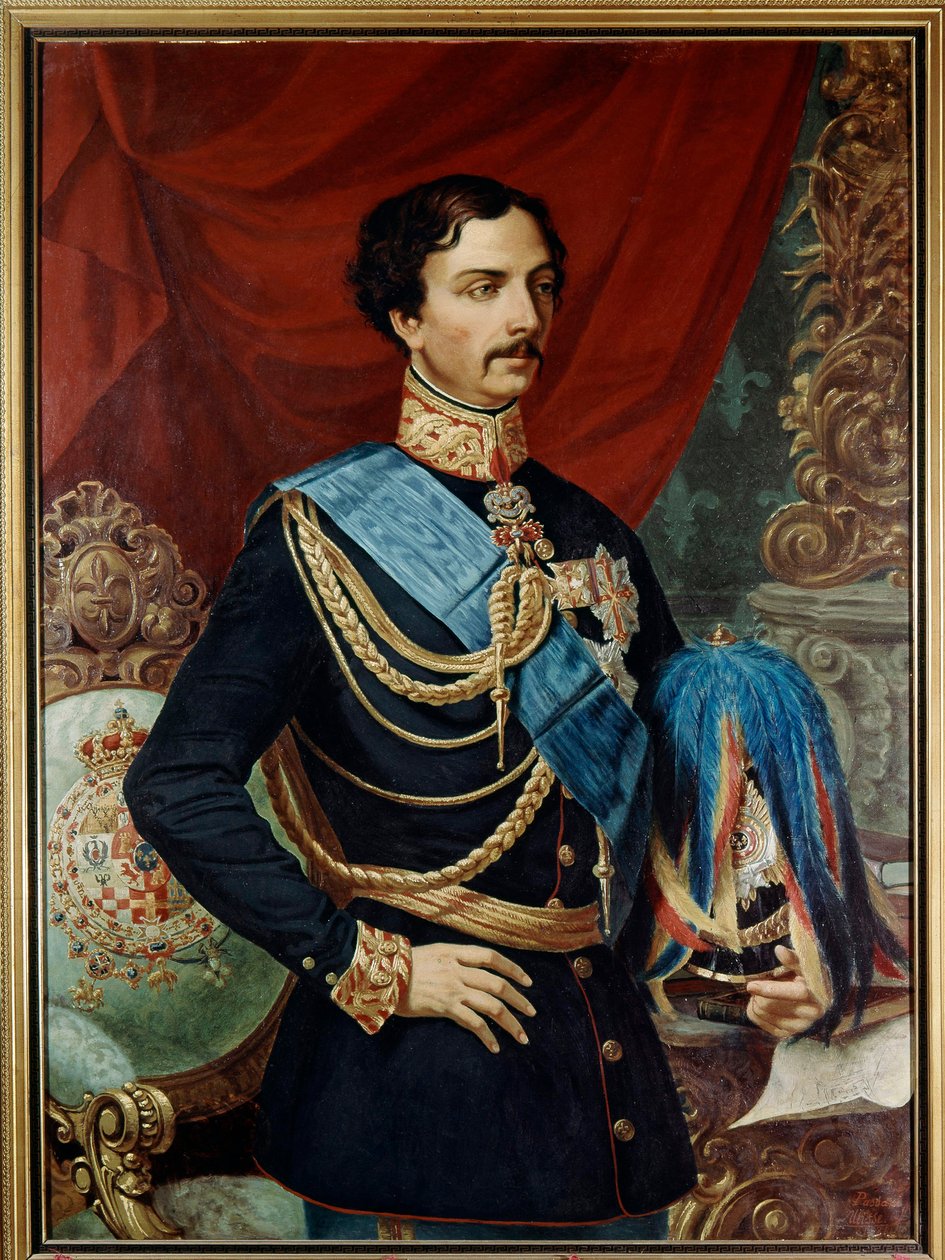 شارل بوربون بارما (1799-1883) ، دوق بارما - تشارلز الثالث ملك بوربون (1823-1854) القرن التاسع عشر (زيت على قماش) بواسطة يوليس باساني