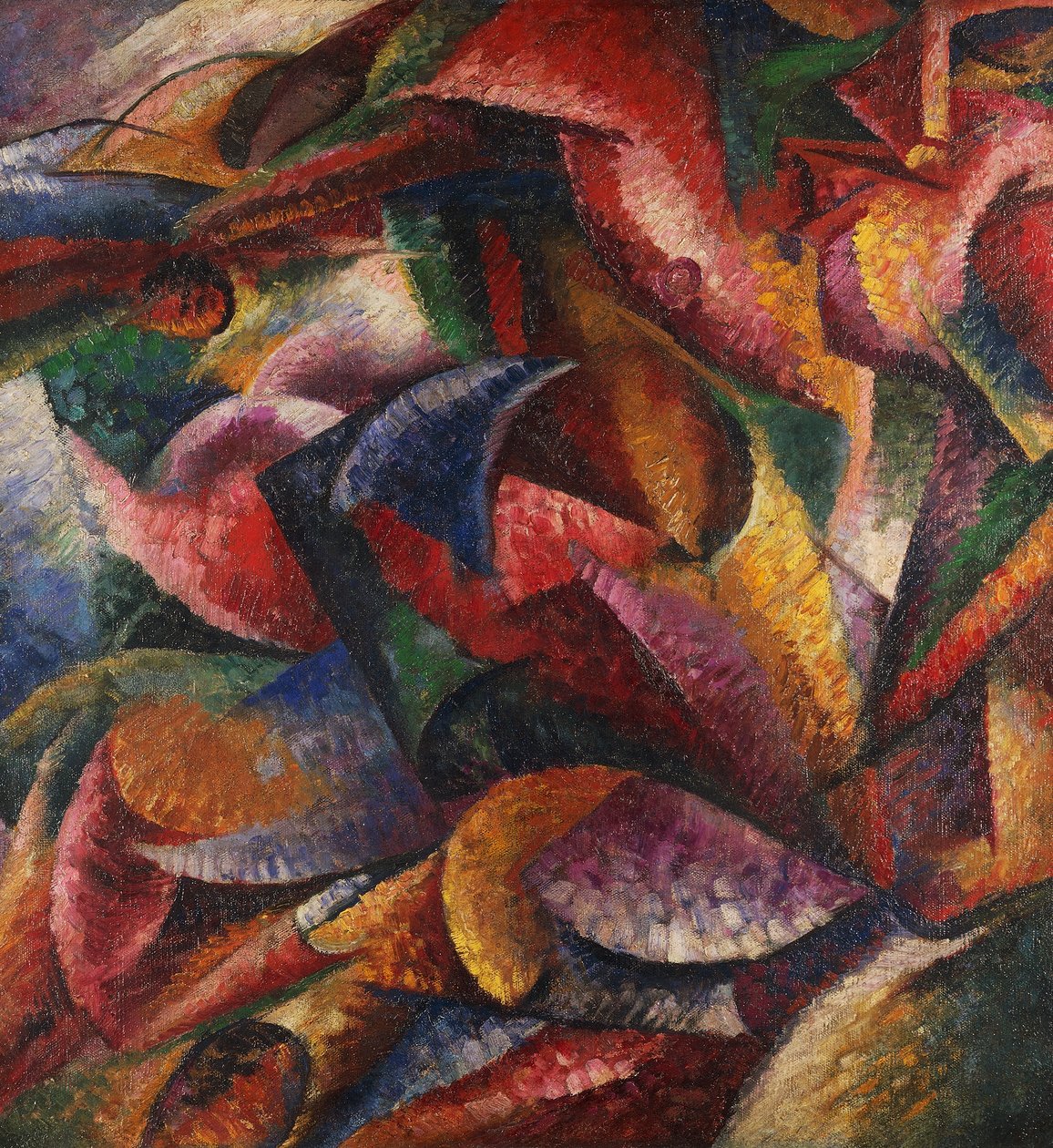 Dynamism of human body by Umberto Boccioni (1882-1916), oil on canvas بواسطة Umberto Boccioni