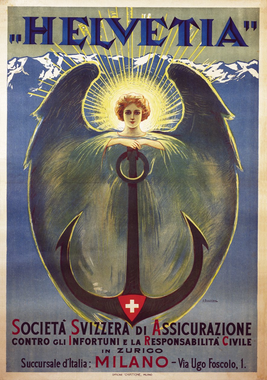 ملصق Helvetia بواسطة Umberto Boccioni بواسطة Umberto Boccioni