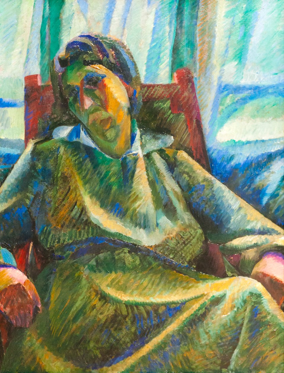 تخليق بلاستيك - شخص جالس بواسطة Umberto Boccioni