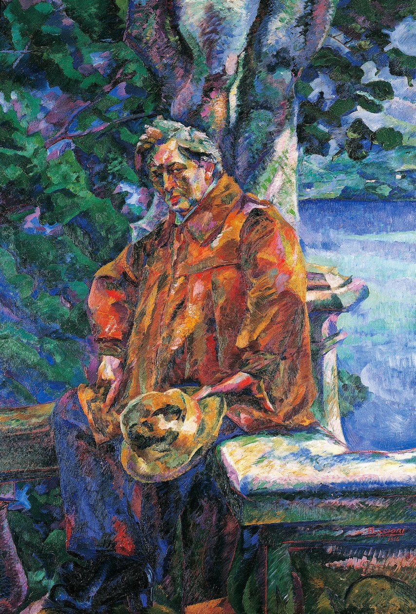 Portrait of Maestro Ferruccio Busoni (oil on canvas) بواسطة Umberto Boccioni