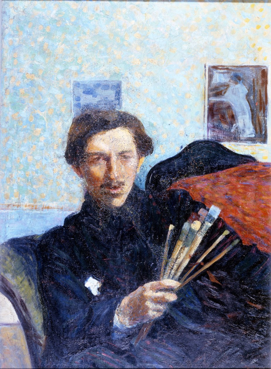 صورة ذاتية لأومبرتو بوتشيوني عام 1908. معرض بريرا للفنون بميلانو. بواسطة Umberto Boccioni
