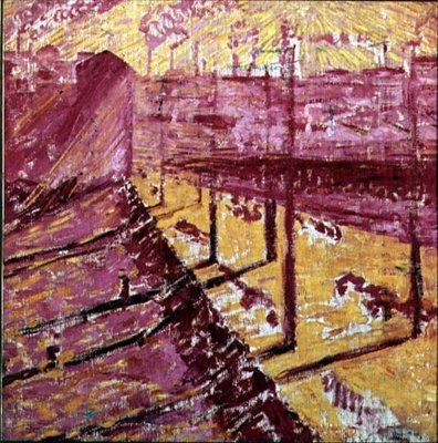 ضاحية ميلانو بواسطة Umberto Boccioni