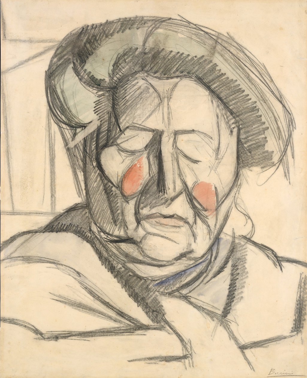 والدة الفنان ، 1915. بواسطة Umberto Boccioni