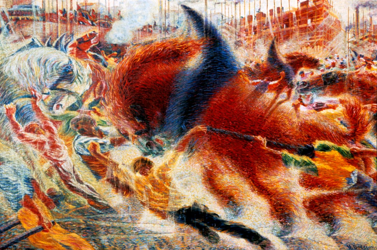 ترتفع المدينة ، 1911. بواسطة Umberto Boccioni