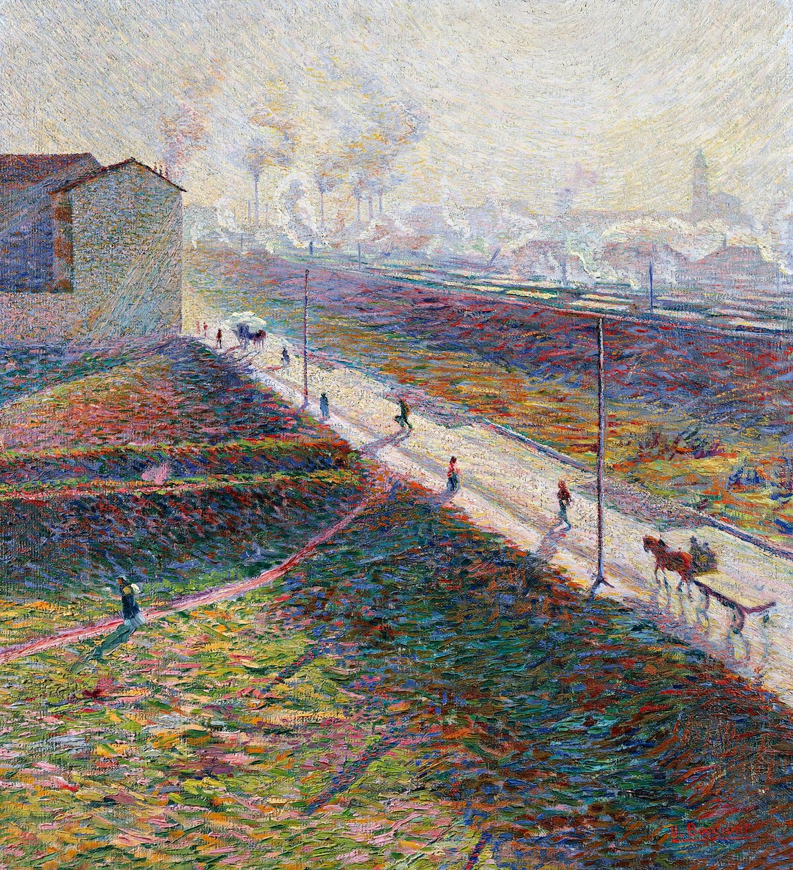 The morning بواسطة Umberto Boccioni