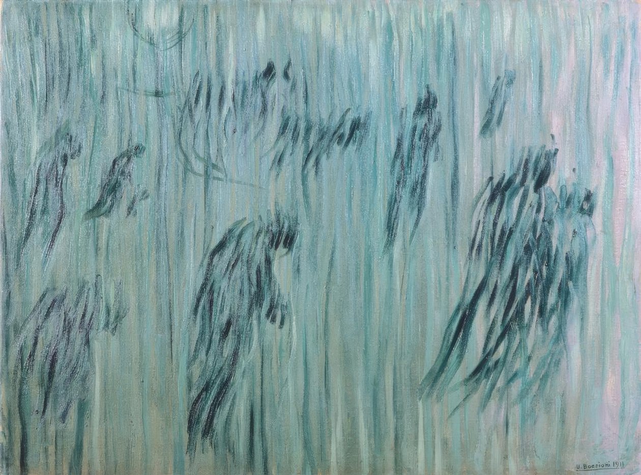 أولئك الذين يقيمون ، 1911 ، بواسطة Umberto Boccioni