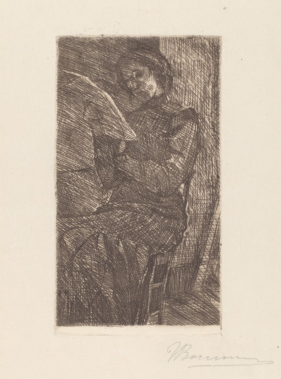 قراءة امرأة بواسطة Umberto Boccioni