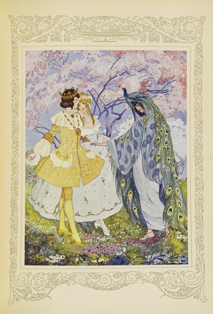 ثم ظهرت الجنية كانديد أمام أعينهم ، رسم توضيحي من "Contes du Temps Jadis" ، أو "Tales from Times Past" ، الصفحة 118 بواسطة أومبرتو برونليسكي