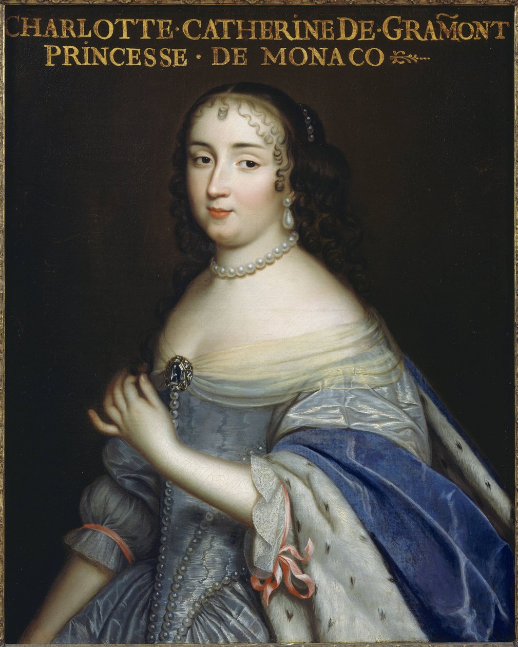 كاثرين شارلوت دي جرامونت (1638-1678) ، أميرة موناكو ودوقة فالينتنس وعشيقة الملك الفرنسي لويس الرابع عشر بواسطة غير معروف غير معروف