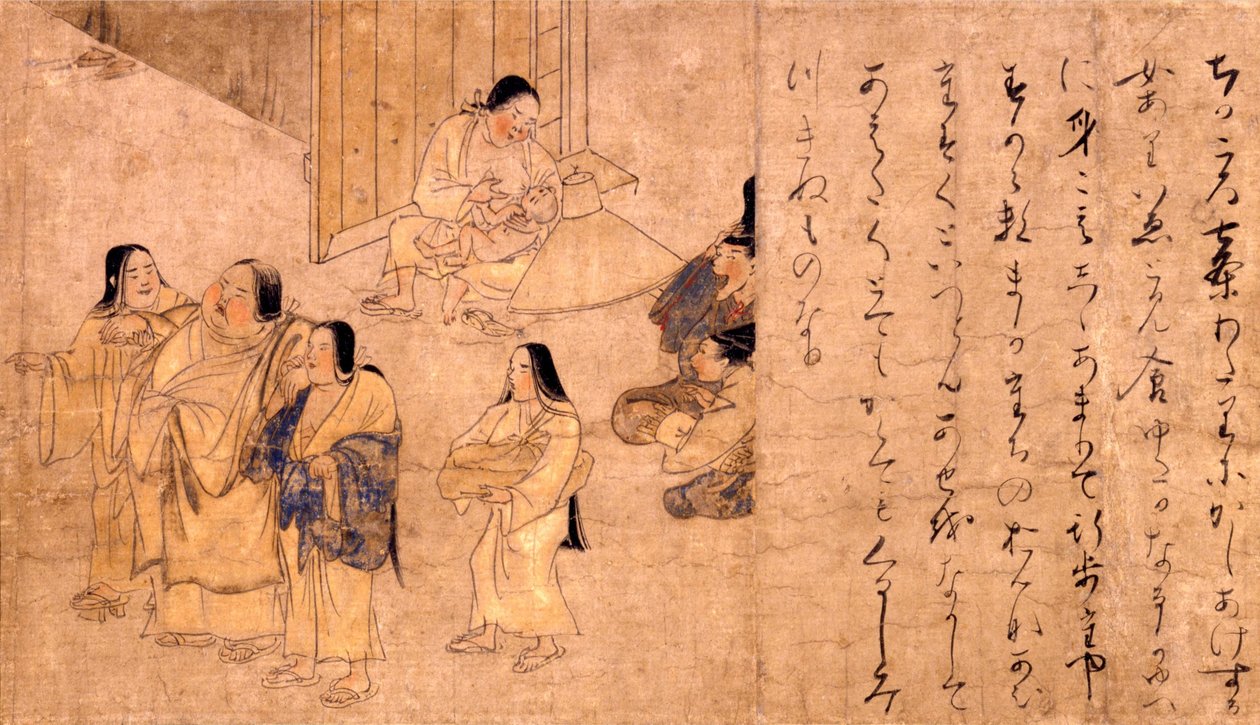 امرأة قذرة من Yamai no soshi (لفيفة الأمراض والتشوهات) ، بواسطة غير معروف غير معروف