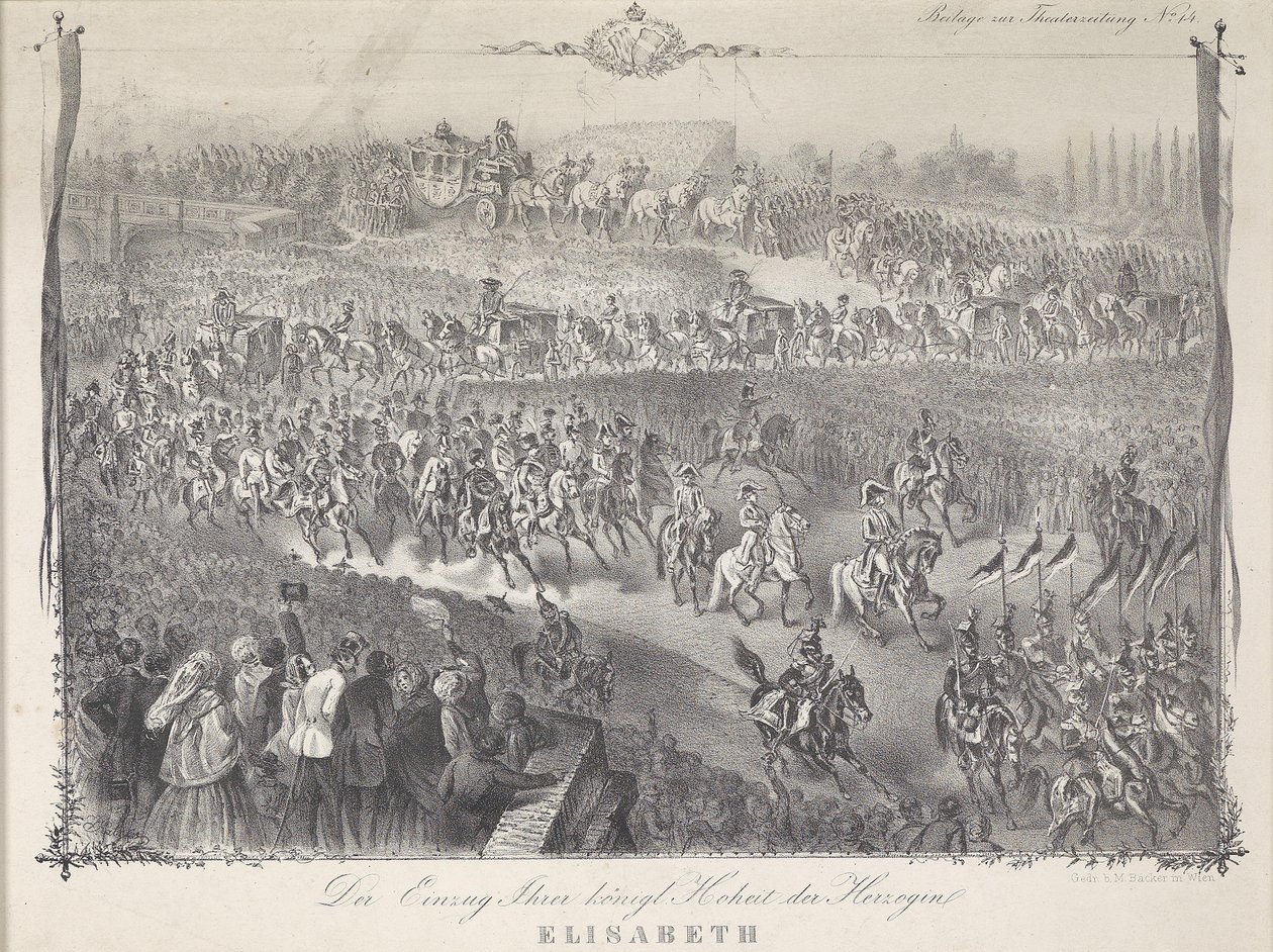 انتقلت دوقة إليزابيث إلى بافاريا في فيينا عام 1854 بواسطة غير معروف غير معروف