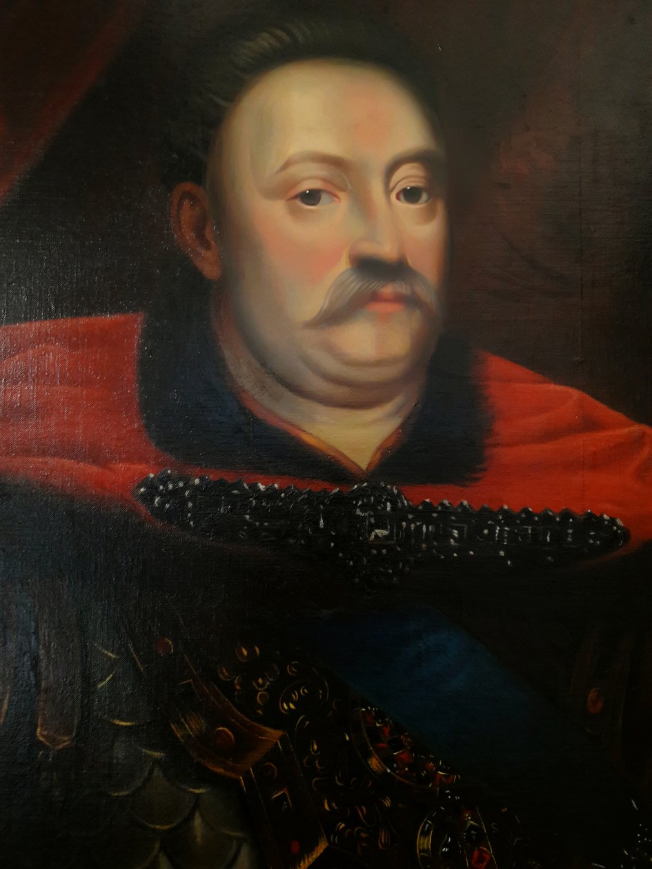 صورة لجون الثالث Sobieski في درع على نطاق مرصع بالجواهر (التفاصيل) بواسطة غير معروف غير معروف
