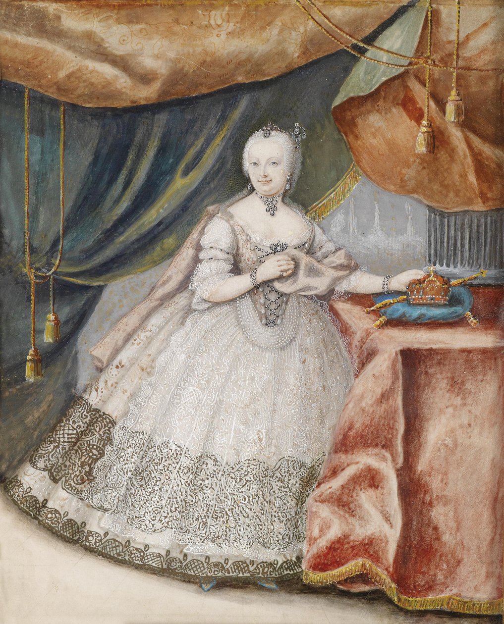 صورة ماريا تيريزا (1717-1780) بواسطة غير معروف غير معروف