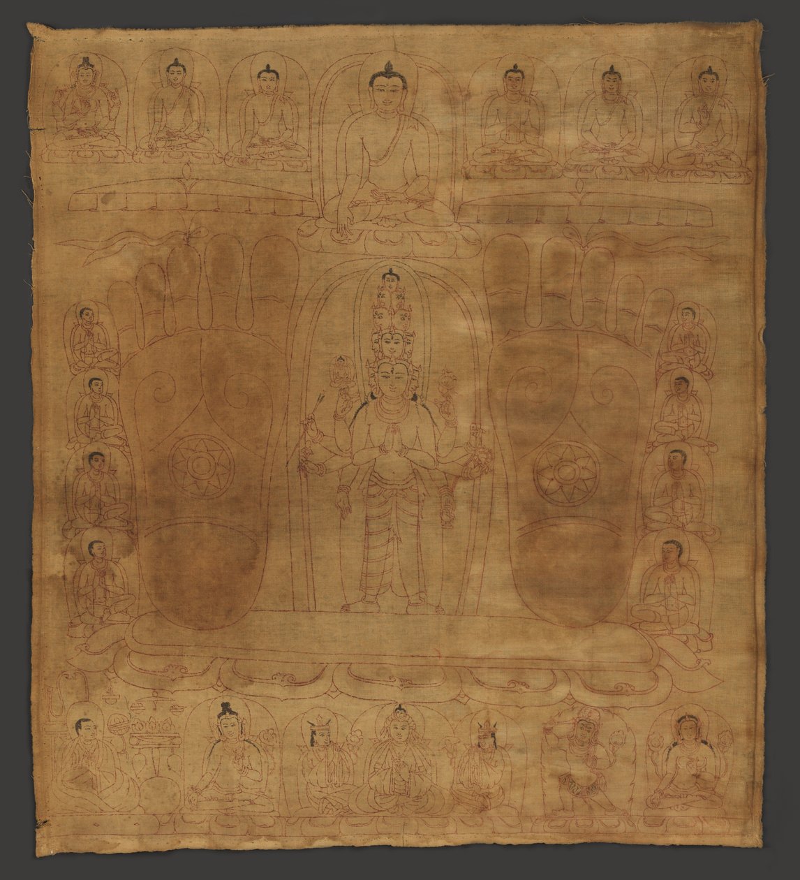 Bodhisattva Avalokiteshvara في تقليد الملك Srongtsen Gampo بواسطة غير معروف غير معروف